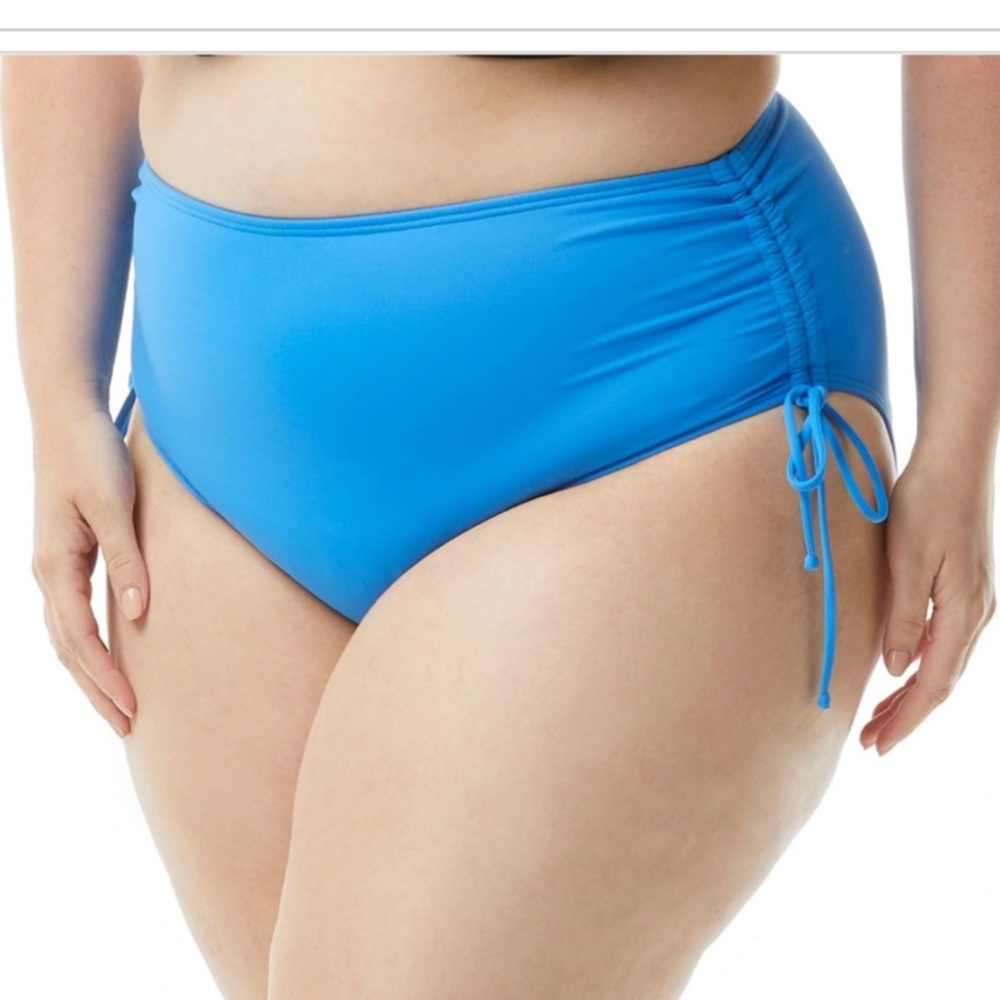 Beach House Blue High Waist Bottom